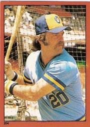 1982 Topps Baseball Stickers     204     Gorman Thomas